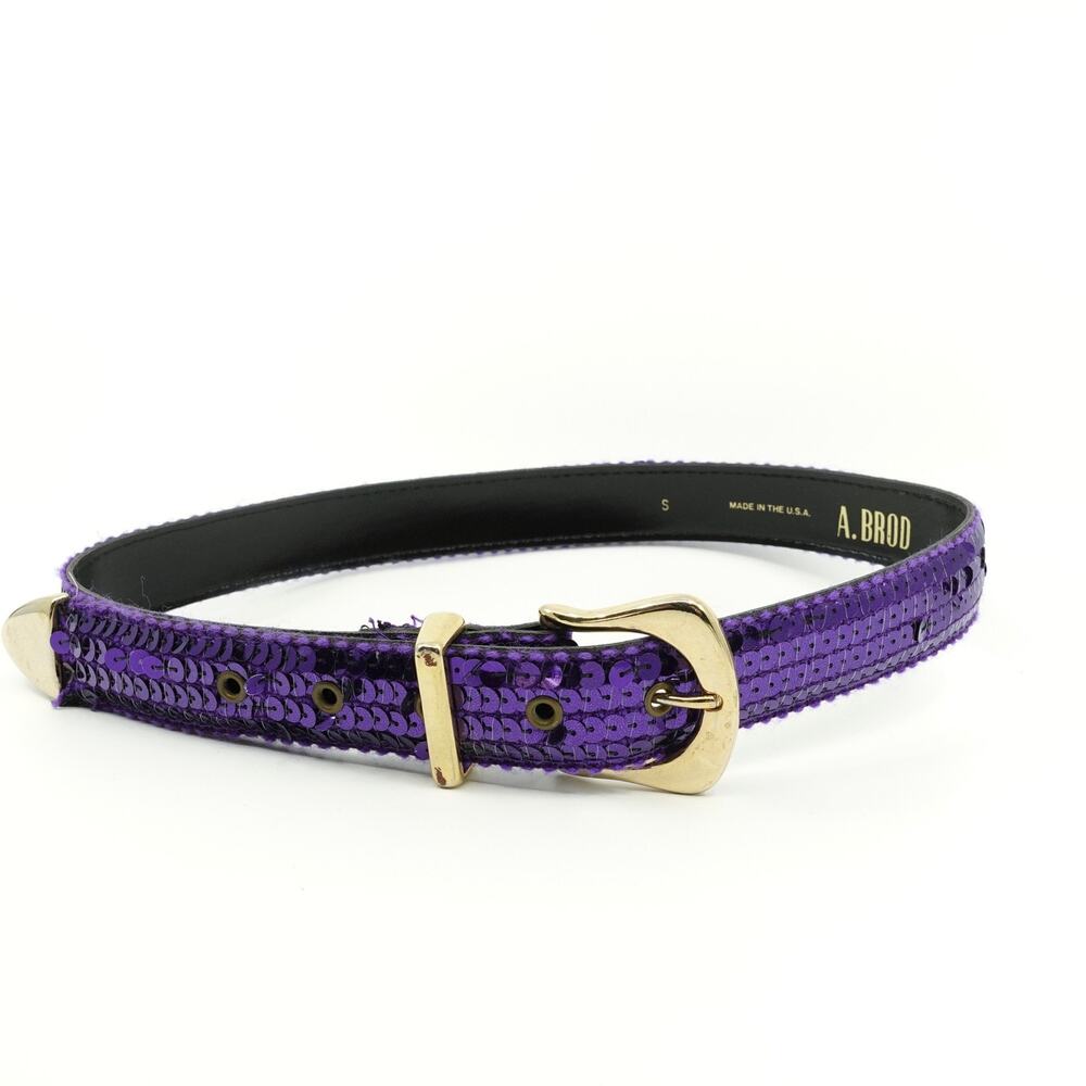 Vintage Purple Sequined Belt